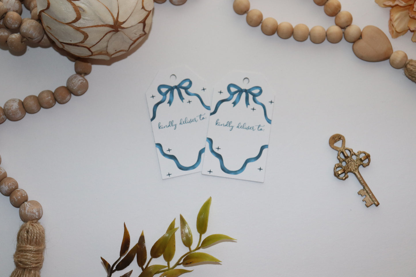 “Deliver To” Christmas Gift Tags – Personalized Holiday Present Tags Set