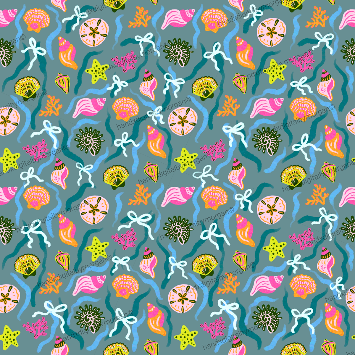Calypso - Seamless Pattern | Digital Download PNG