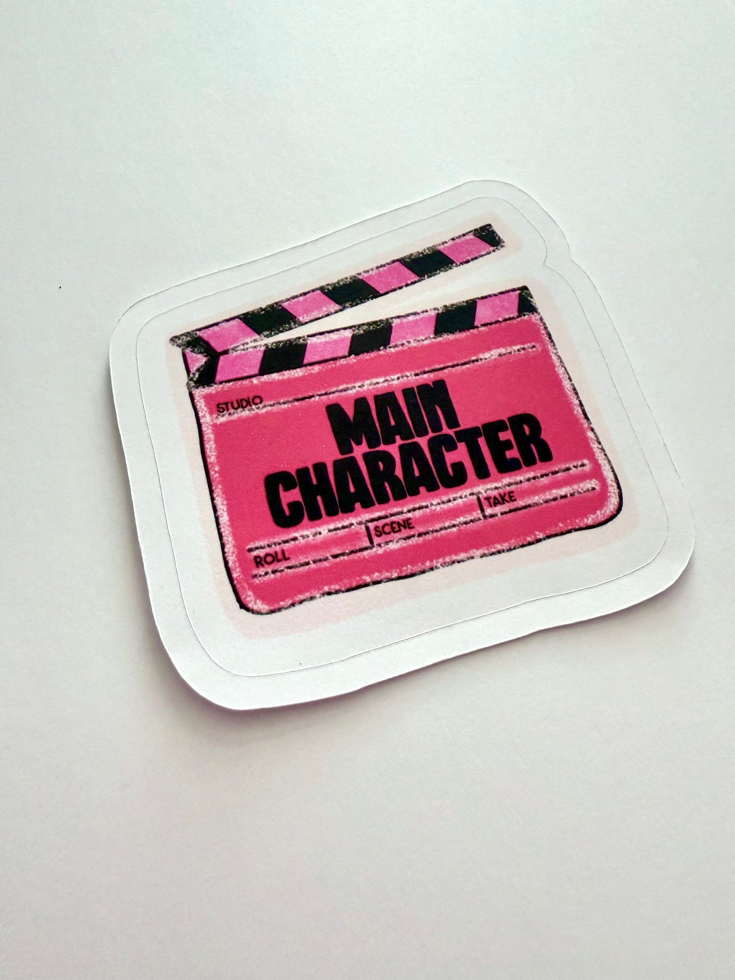 Main Character Energy Sticker – Trendy Aesthetic Motivational Vinyl Sticker