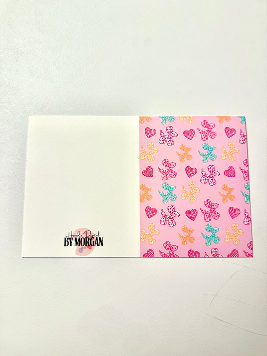 Balloon Dogs & Disco A2 Greeting Card Set