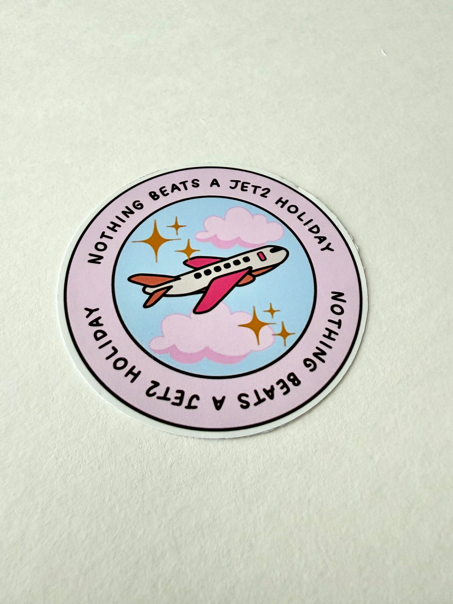 Girls Trip Travel Sticker | Retro Airplane Vacation Vinyl Decal