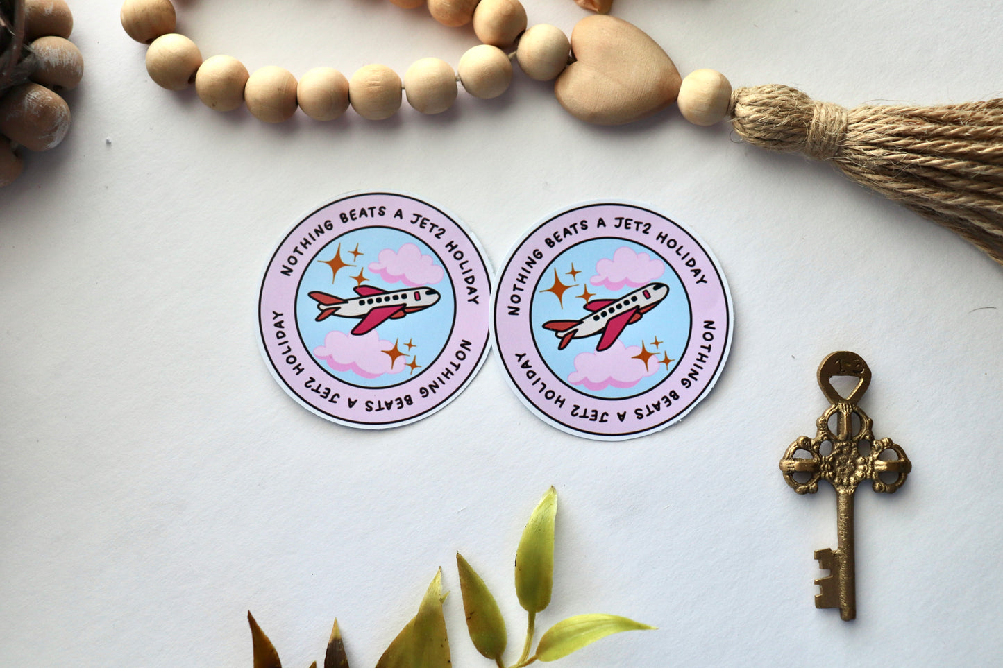Girls Trip Travel Sticker | Retro Airplane Vacation Vinyl Decal