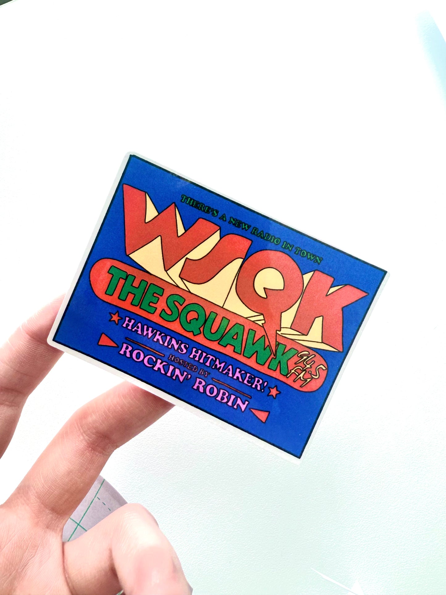 80s Nostalgia Radio Vinyl Sticker – Retro Communication Aesthetic