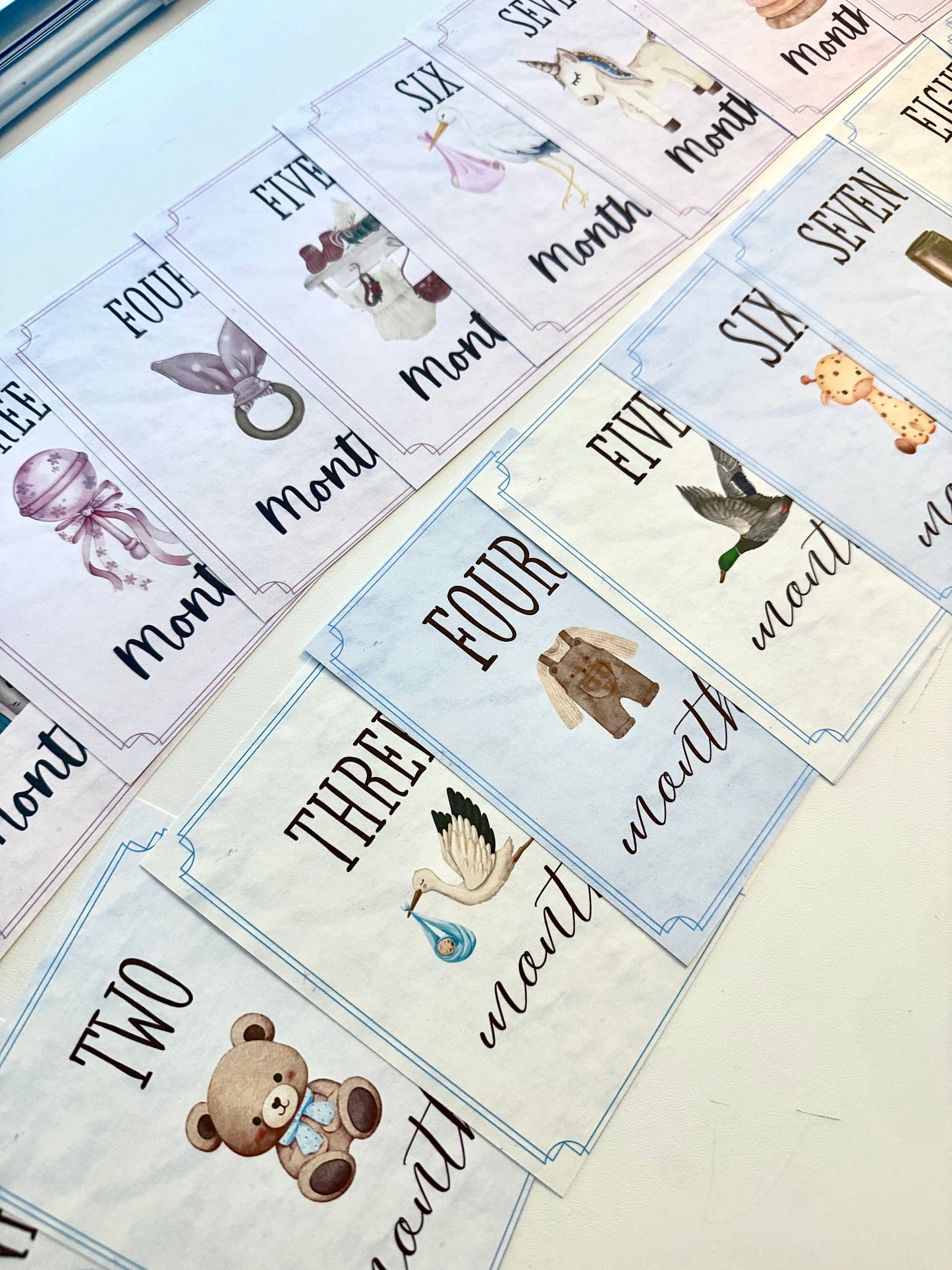 Baby Milestone Cards - Set of 13 | Baby Shower Gifts