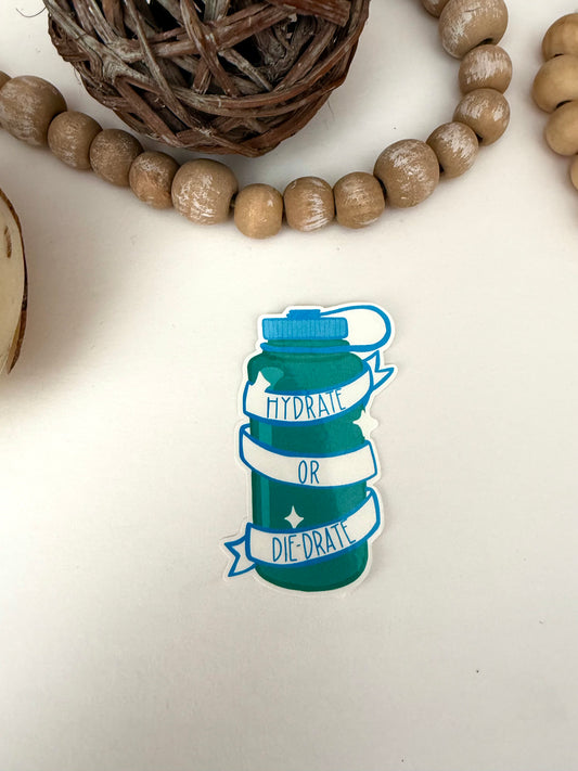 Hydration Vinyl Sticker | Drink Water