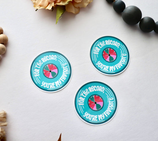 Record Vinyl Sticker | Cute Record Sticker
