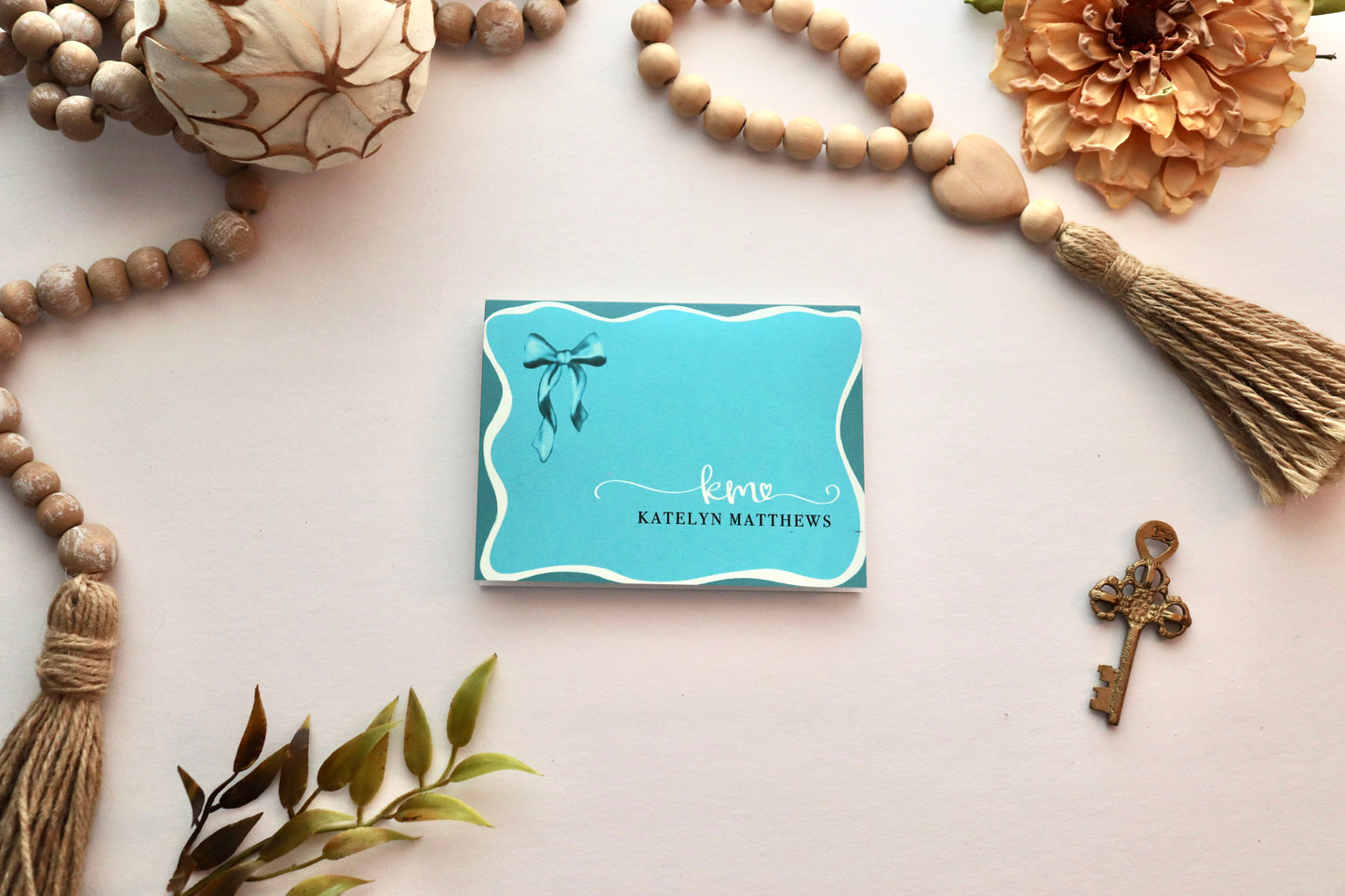 Custom Bordered A2 Greeting Card – Personalized Blank Card with Envelope