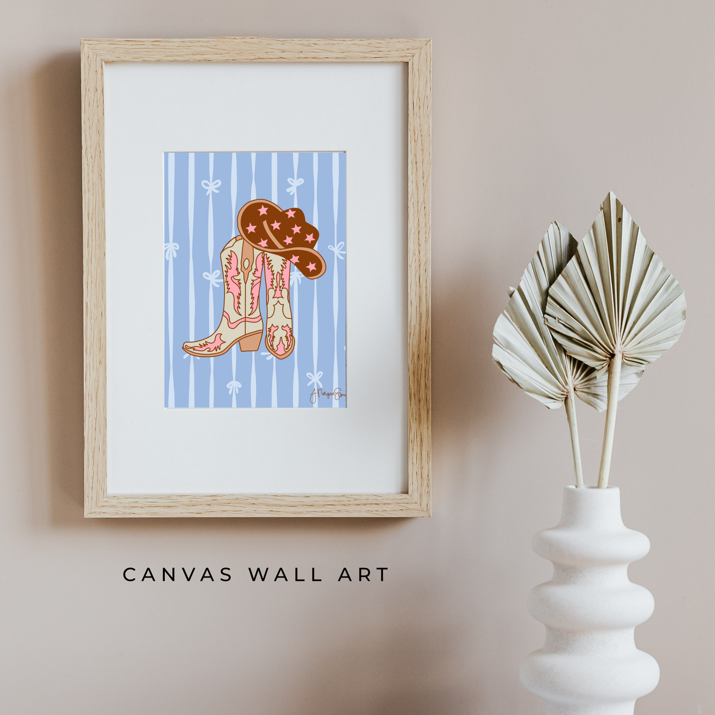 Cowgirl Boots Wall Art | Western Printable Art | 8.5x11 Digital Download or Physical Print