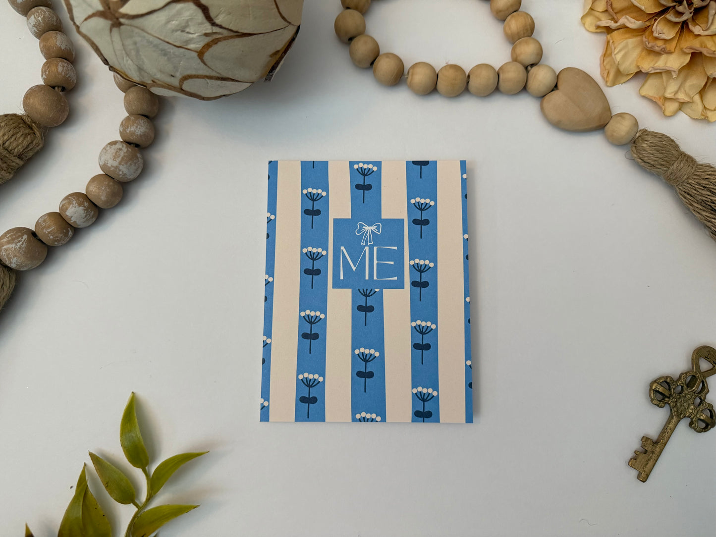 Personalized Stripe Pattern Card