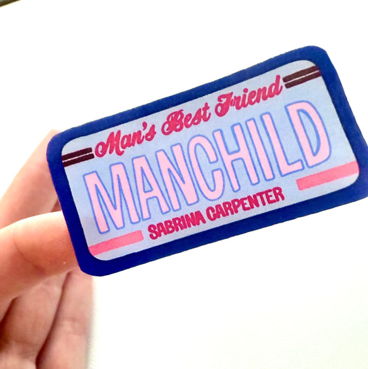 Girly Pop Inspired License Plate Sticker – Trendy Music Fan Decal