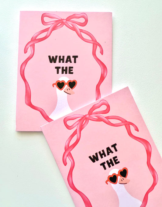 What the Duck Greeting Card | Funny A2 Everyday Humor Card with Envelope