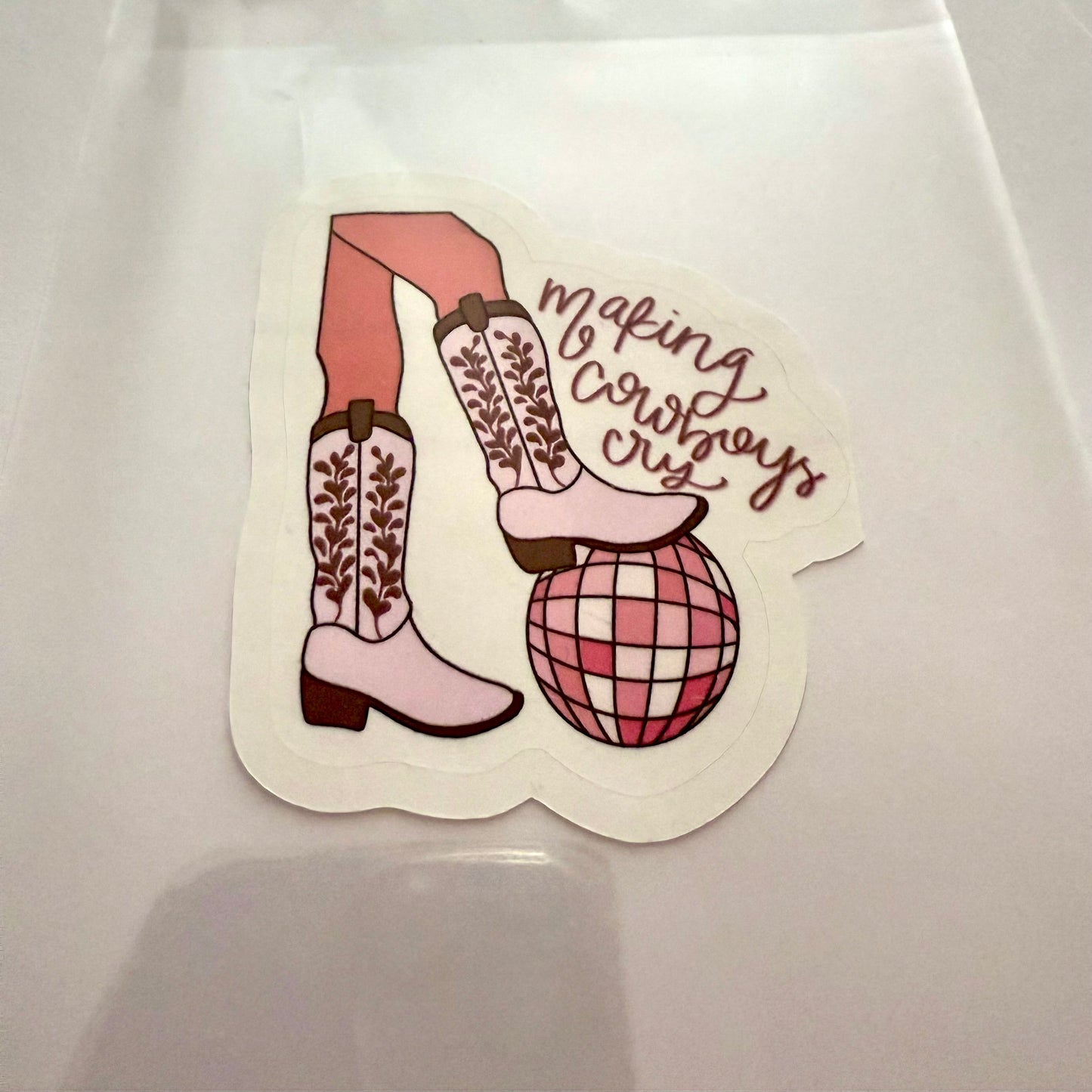 Making Cowboys Cry | Western Girly Vinyl Sticker
