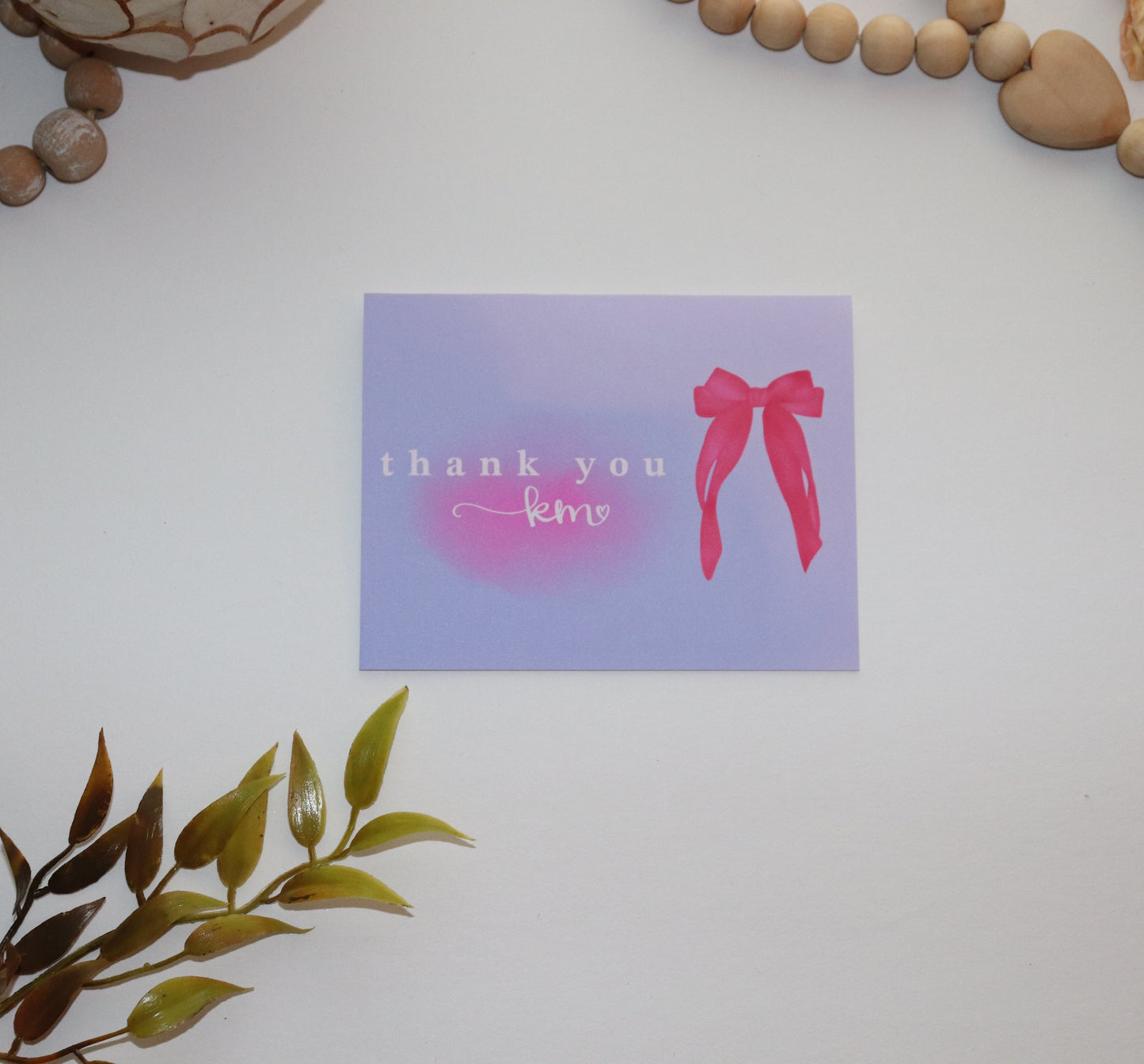 Personalized A2 Thank You Card with Envelope – Custom Business or Client Thank You Card