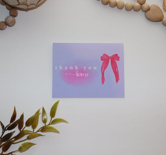 Personalized A2 Thank You Card with Envelope – Custom Business or Client Thank You Card