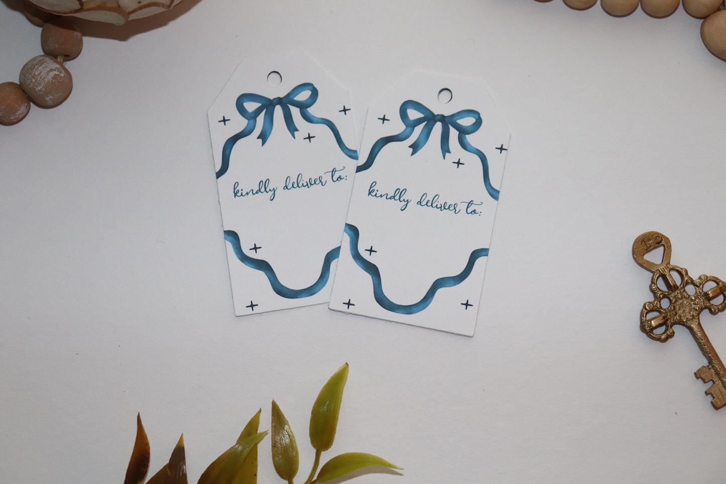 “Deliver To” Christmas Gift Tags – Personalized Holiday Present Tags Set