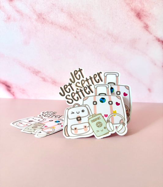 Travel Luggage Sticker - large | Vinyl Sticker