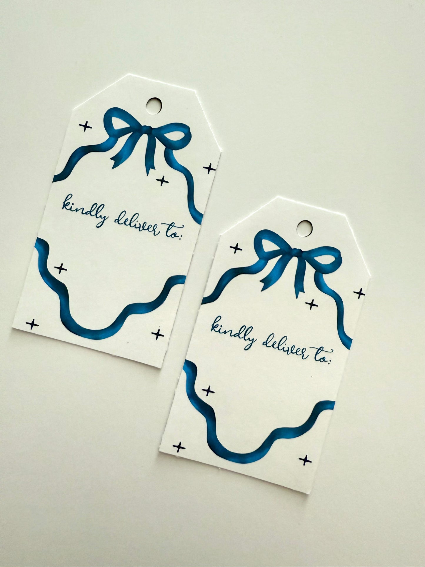 “Deliver To” Christmas Gift Tags – Personalized Holiday Present Tags Set