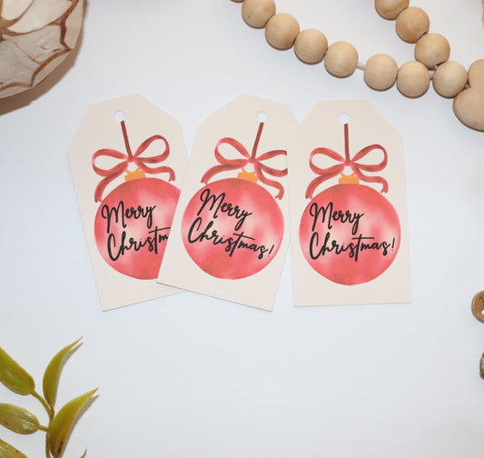 Christmas Ornament Gift Tags – Holiday Present Tags Set (Pack of 3 Options)