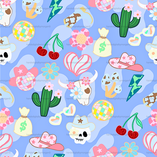 Presley - Seamless Pattern | Digital Download PNG