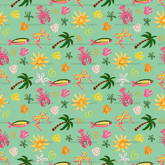 Key West - Seamless Pattern | Digital Download PNG