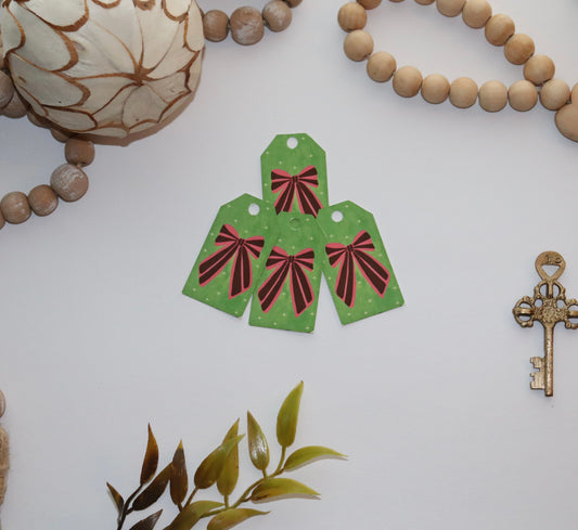 Mini Christmas Bow Tags
