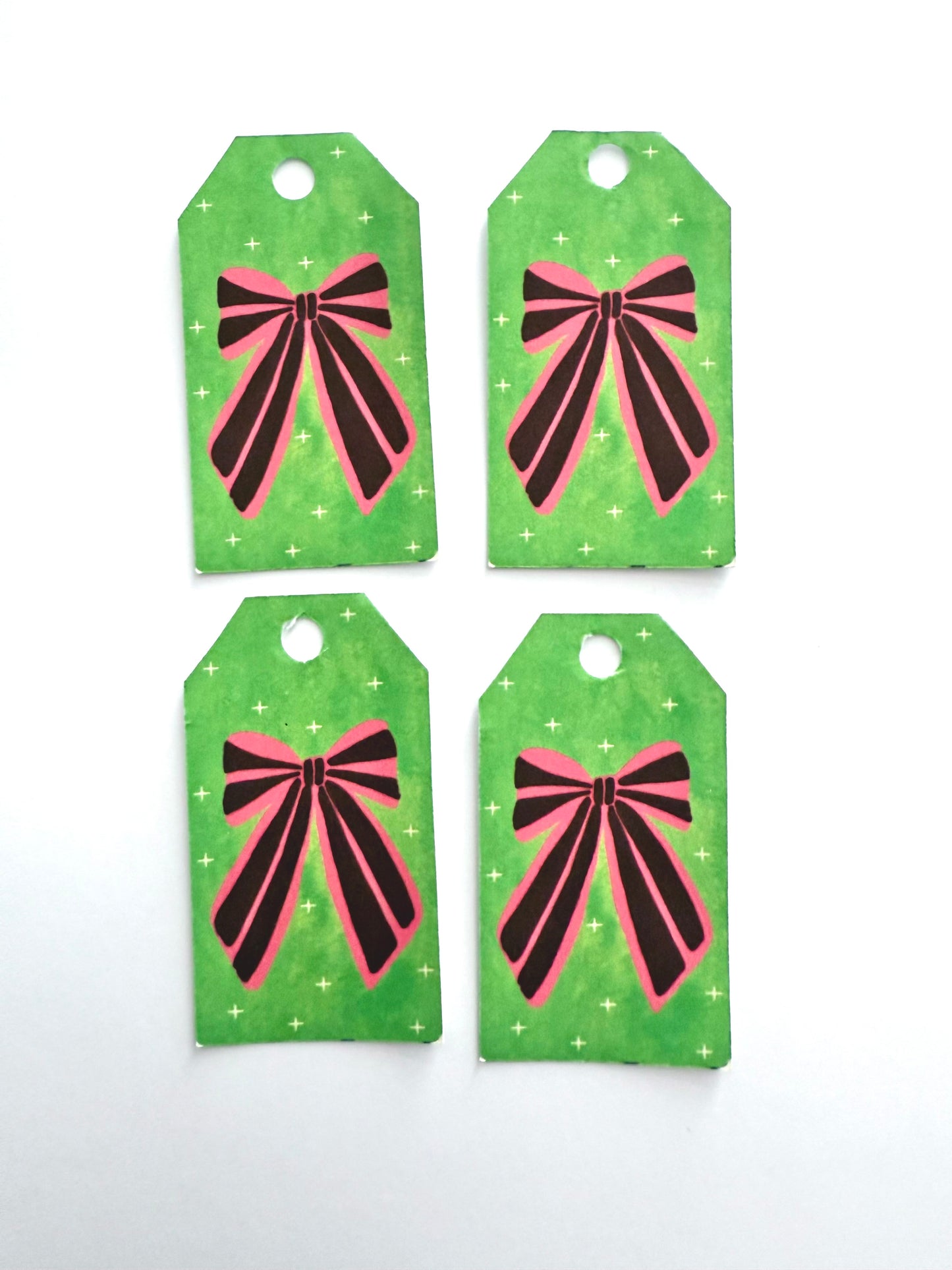 Mini Christmas Bow Tags