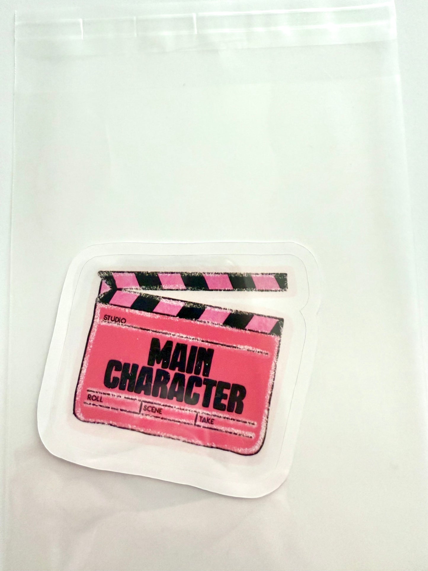 Main Character Energy Sticker – Trendy Aesthetic Motivational Vinyl Sticker