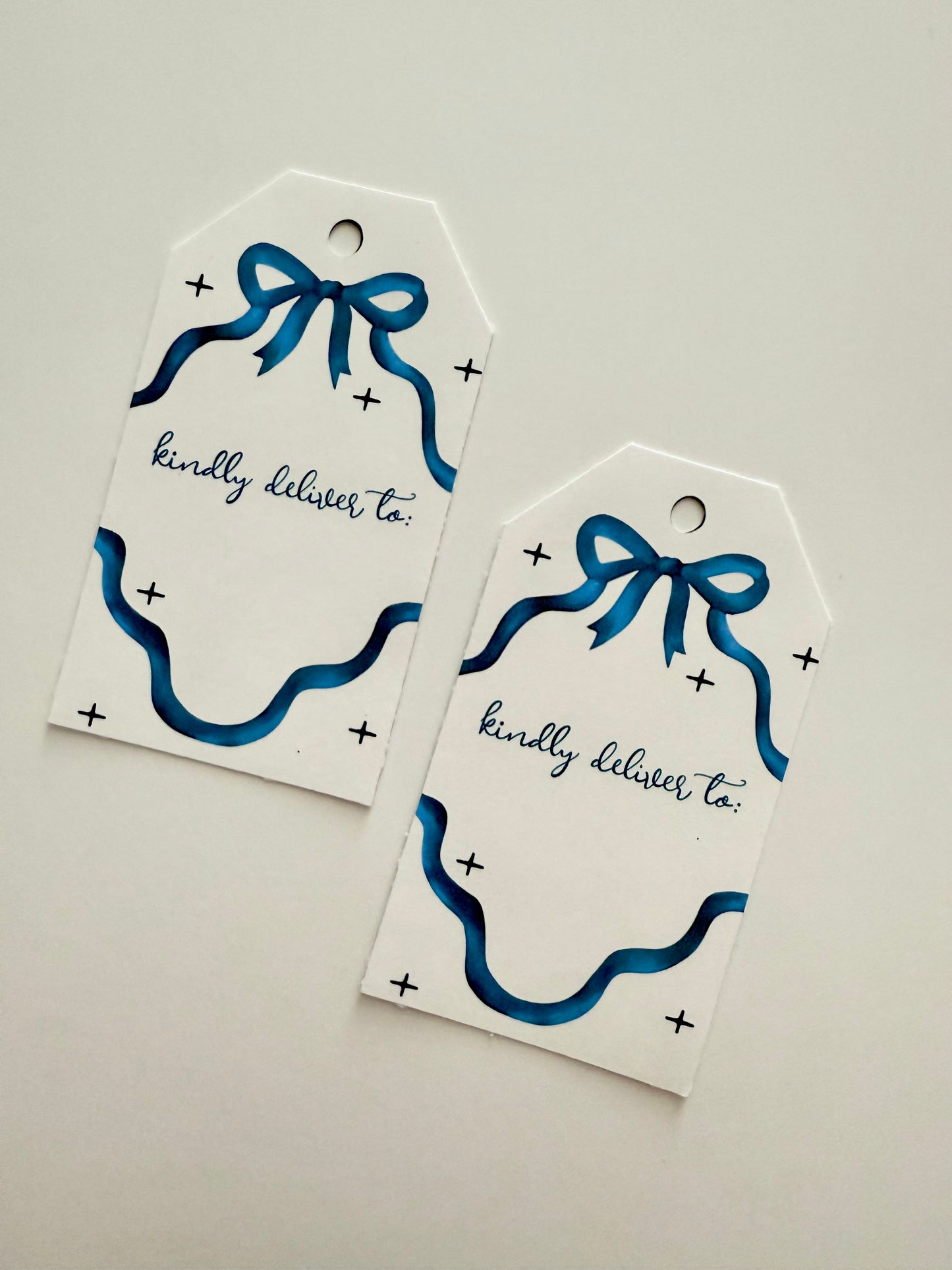“Deliver To” Christmas Gift Tags – Personalized Holiday Present Tags Set