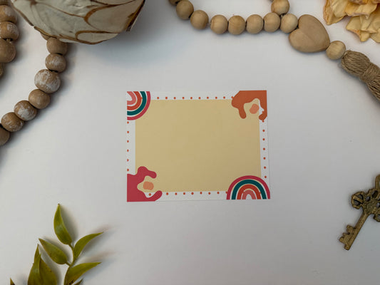 Abstract Desk Stationery | Note Sheets