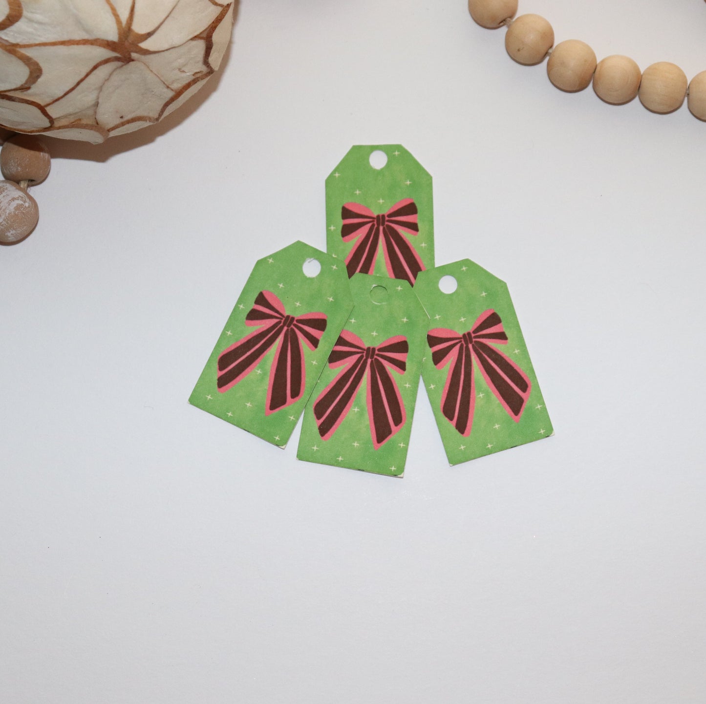 Mini Christmas Bow Tags