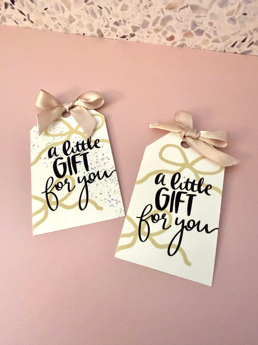 Gift Tags | A Little Gift For You - Glitter | Generic Gift Tag