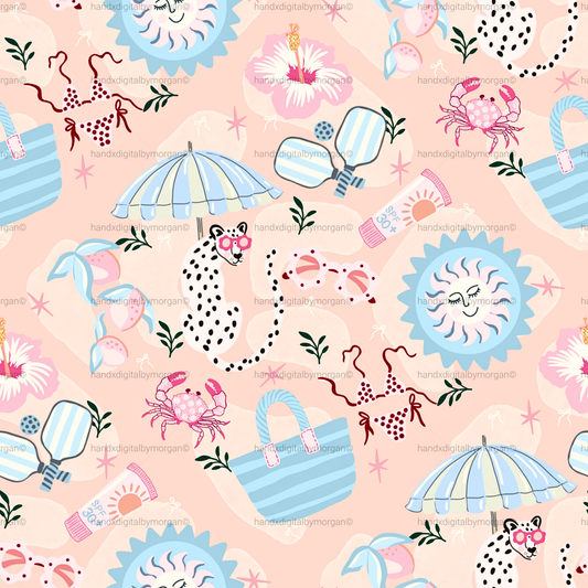 Marbella - Seamless Pattern | Digital Download PNG